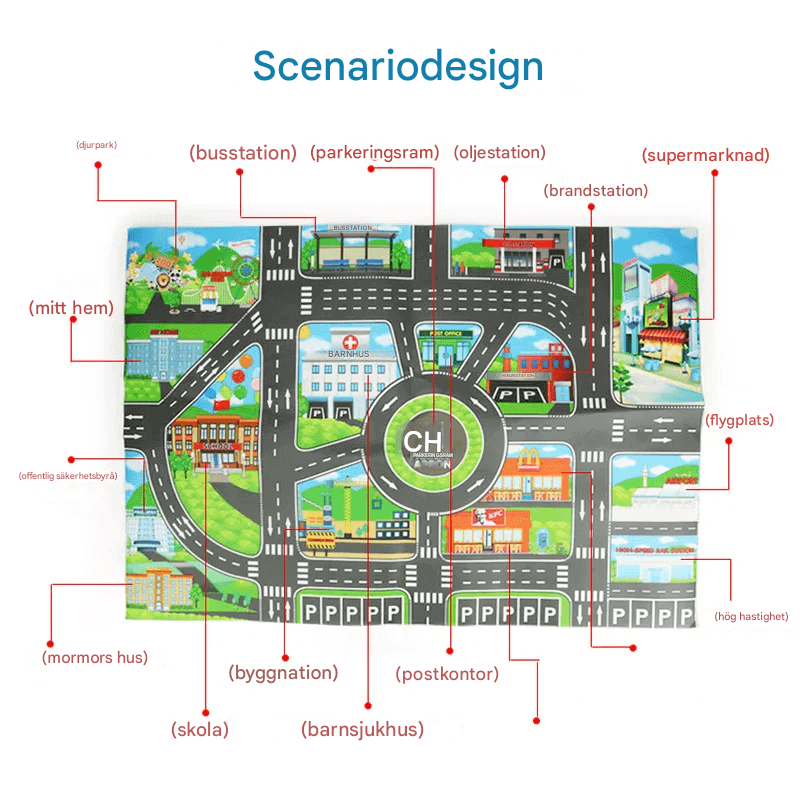 Kaupunkilaisista inspiroitu leikkimatto – tiekartta luovaan ja opettavaan leikkiin