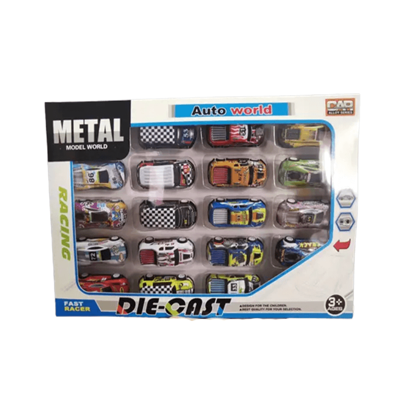 Lasten mini-kilpa-autosetti – kestävä rakenne ja jousitus