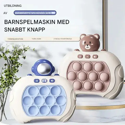Pop It Snabb Tryck pelikone – Stressiä lievittävä ja opettavainen fidget-lelu
