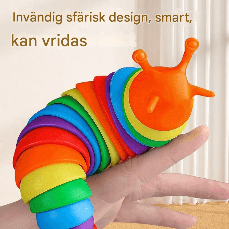 3D Värikkää Snail Anti-Stress Toy – Luova ja rentouttava aktiviteetti