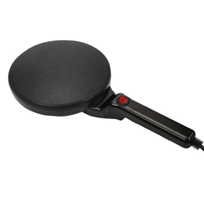 Electric Crepe and Pancake Maker - tarttumaton paistinpannu (20 cm), jossa on lämpötilan säätö | Tortilloille, kääreille, aamiaiselle ja ohuelle leivälle.