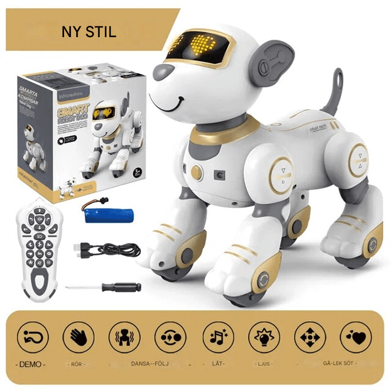 Älykäs robottikoira lapsille – elektroninen, tanssiva ja ohjelmoitava lelu