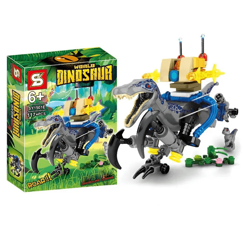 Dinosauruksen rakennussarja lapsille - Realistiset dinosaurukset | ABS-muovinen opetuslelu luovuuteen ja oppimiseen