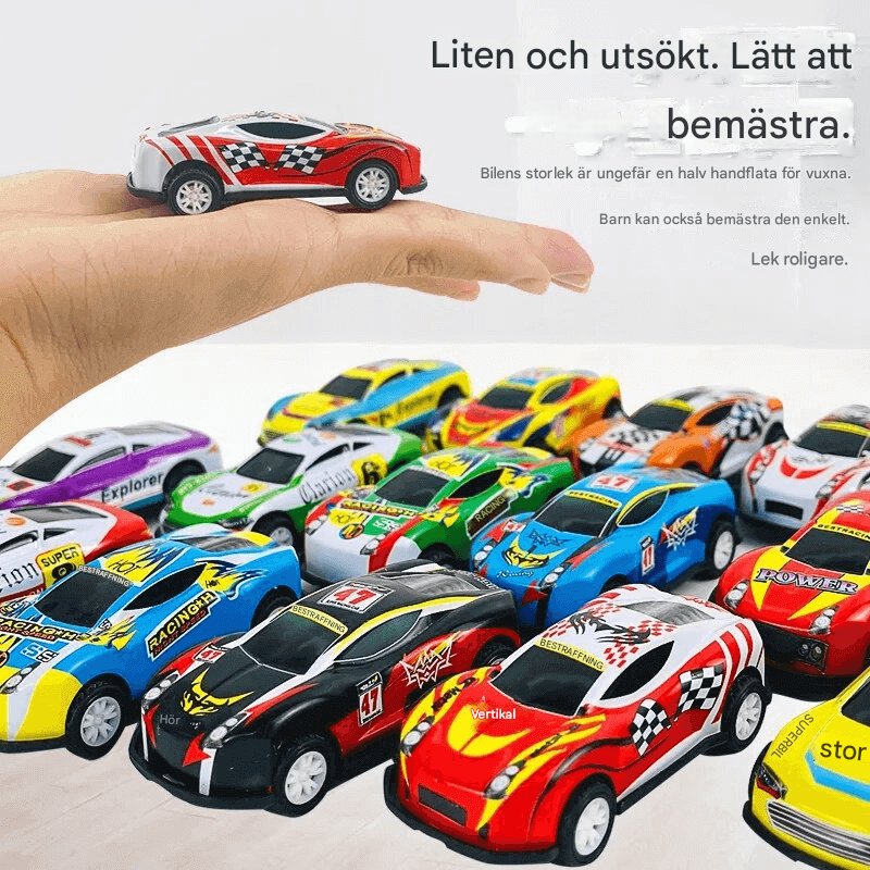 30 kpl metalliseosautoja säilytyslaatikolla – kilpa-autot lelut lapsille