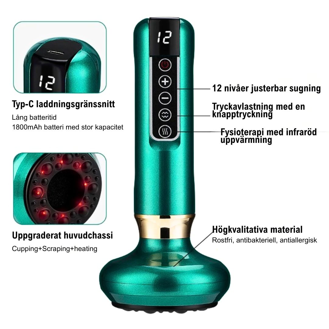 GlowCup - Selluliitin poisto ja ihon kiristäminen punaisella valolla ja kuppausterapialla