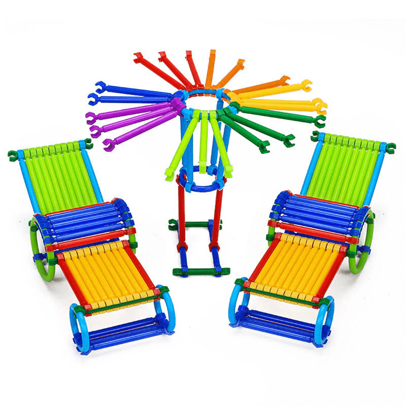 280 kpl älykkäitä palapelejä - Rakennuspalikoita lapsille, 3D-palapelit ja opettavainen rakennussarja, luova yhdistämis- ja rakennussarja