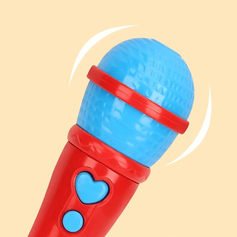 Lastenmikrofoni Lelu – Musikaalinen mikrofonilelu vahvistimella ja musiikilla