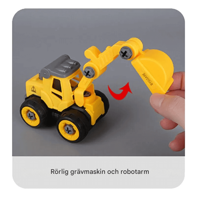 Palapeli-simulaatio Kaivinkone-lelu – Tee-se-itse Rakennettava Lelu lapsille