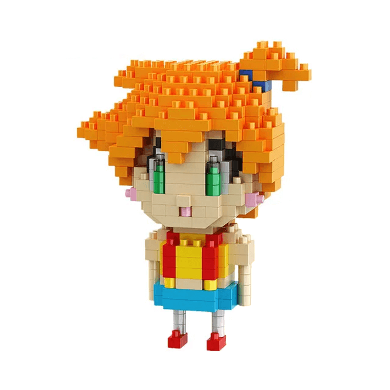 Poke Karaktärs Nanoblocks Anime Byggklossar