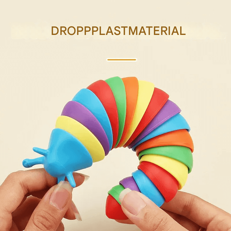 3D Värikkää Snail Anti-Stress Toy – Luova ja rentouttava aktiviteetti