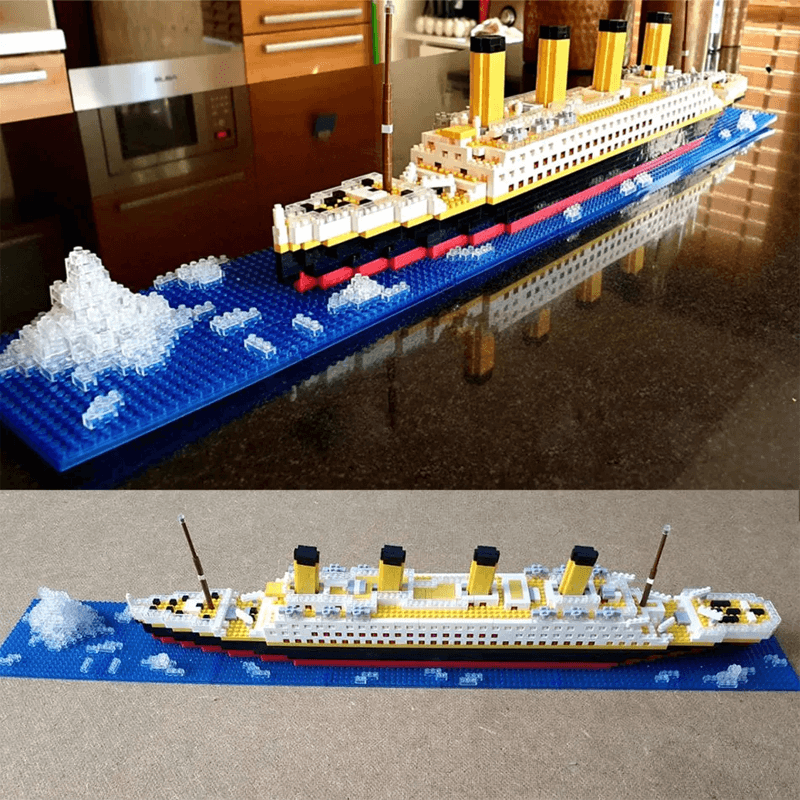 DIY Titanic 3D rakennuspalikat – 1860 osaa Laivamalli