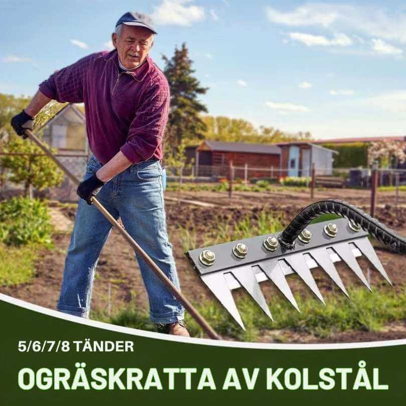 PohjaTeräs JuuriTyökalu - Kestävä ja Ruostumaton Rikkaruohoharava