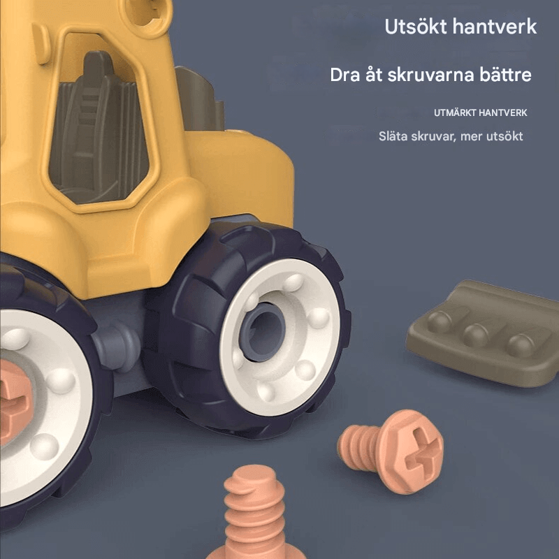 Mini-kaivinkoneen rakennuspaketti – turvallista ja kestävää leikkiä lapsille