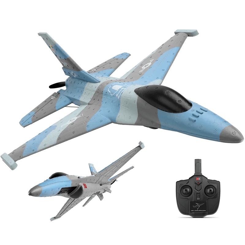 Kauko-ohjattava RC F16 Foam Jet Aircraft - 2.4G, realistinen potkuri, liidintoiminto ja pitkä kantama