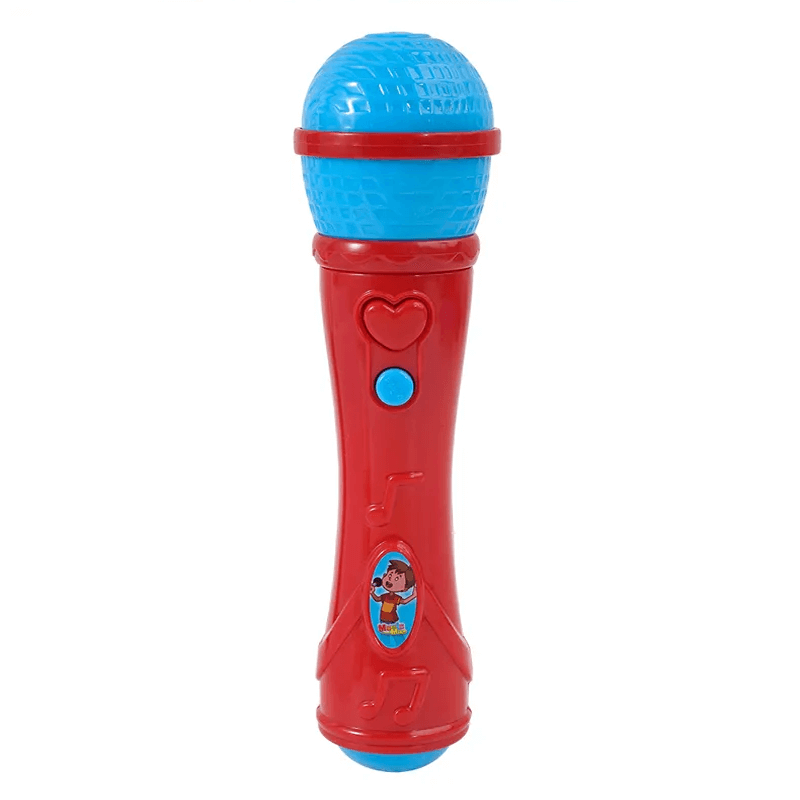 Lastenmikrofoni Lelu – Musikaalinen mikrofonilelu vahvistimella ja musiikilla