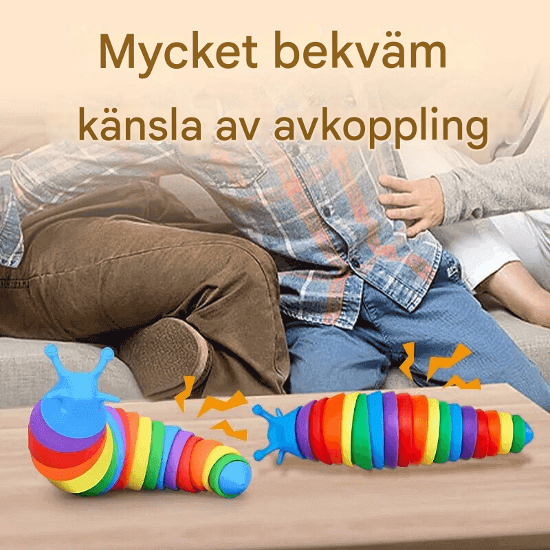 3D Värikkää Snail Anti-Stress Toy – Luova ja rentouttava aktiviteetti