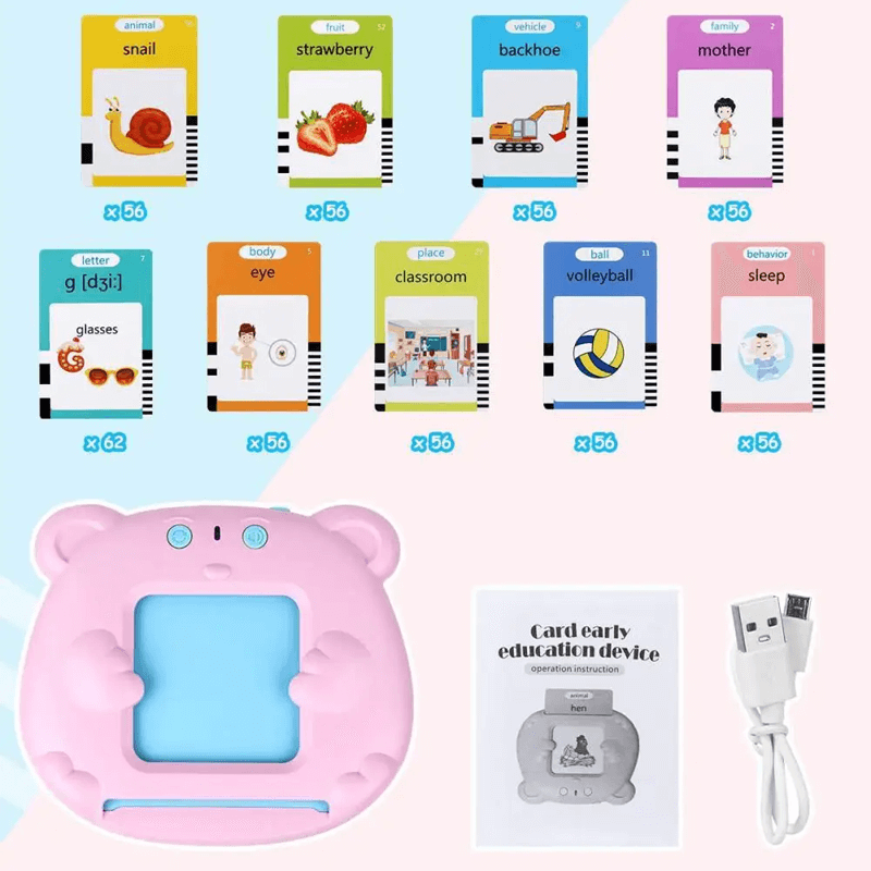 Puhuvat flashkortit – Kehitä lasten kuuloa, kieltä ja kognitiivisia taitoja