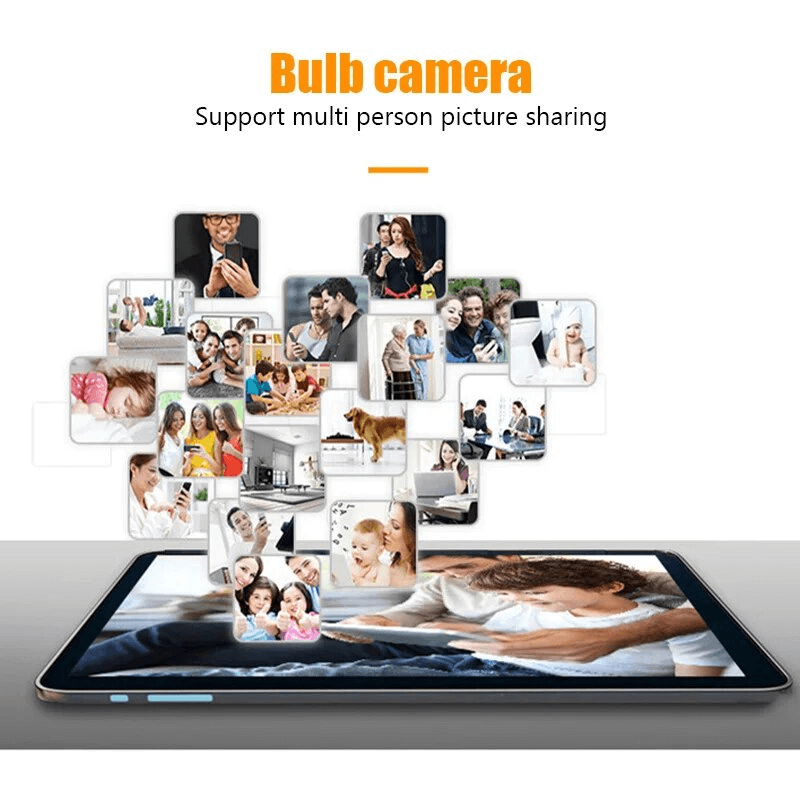 5G WiFi Valvontakamera Lamppumuodossa - Langaton älykäs Liiketunnistin