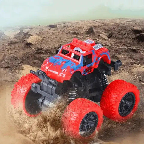 Iskunkestävä 360° pyörivä kitkavetoinen – Diecast Offroad -autolelu