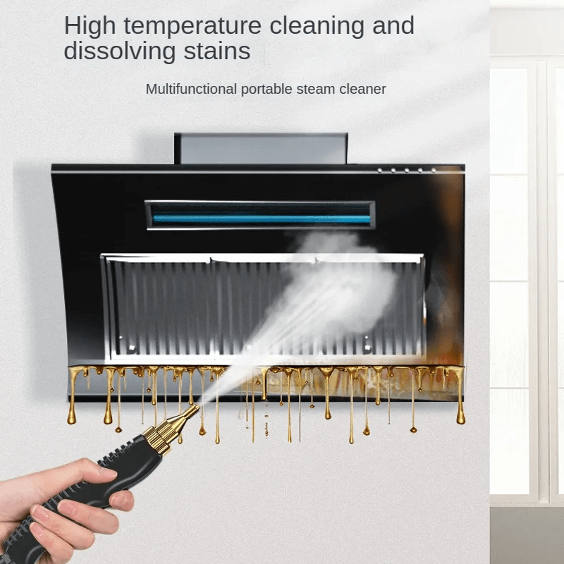 PohjosVesi™ - Kannettava höyrypuhdistin Ekologinen Ympäristöystävällinen 3 baaria, 2500W Bakteereja tuhoava - Tehokkain markkinoilla kotikäyttöön