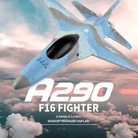 Kauko-ohjattava RC F16 Foam Jet Aircraft - 2.4G, realistinen potkuri, liidintoiminto ja pitkä kantama