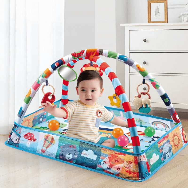 Vauvan matto aidalla ja leikkitoiminnoilla – opettavainen ja turvallinen vauvan matto