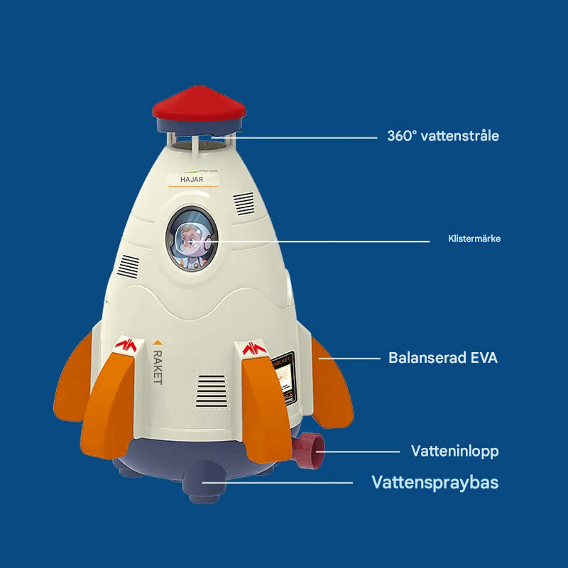 Water Rocket Sprinkler for Kids | Ulkoleikki ja kesähupia paineistetun veden suihkutusraketin kanssa