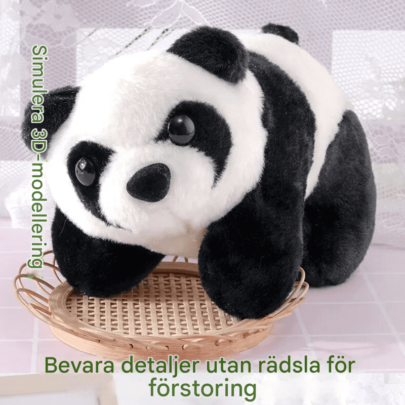 Pehmeä panda-pehmolelu – realistinen panda-nukke kaiken ikäisille