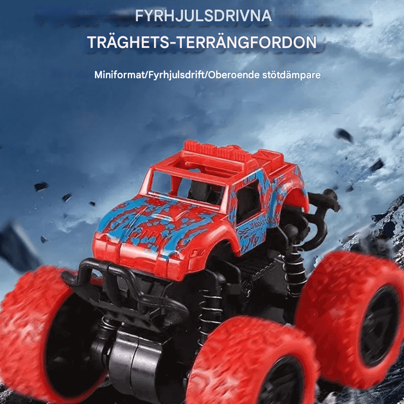 Iskunkestävä 360° pyörivä kitkavetoinen – Diecast Offroad -autolelu