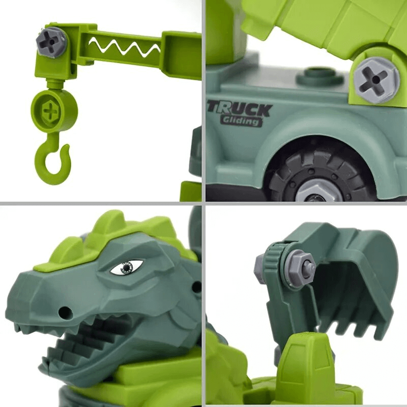 Mini-dinosaurusajoneuvojen rakennuspaketti – leiki ja opi luovilla yhdistelmillä