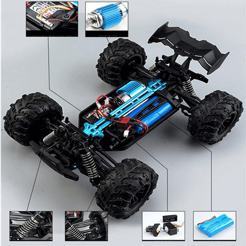 1:16 RC Car 50km/h - 4x4 Off-Road Monster Truck 4WD:llä ja 2.4G-kauko-ohjauksella