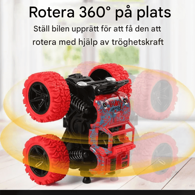 Iskunkestävä 360° pyörivä kitkavetoinen – Diecast Offroad -autolelu