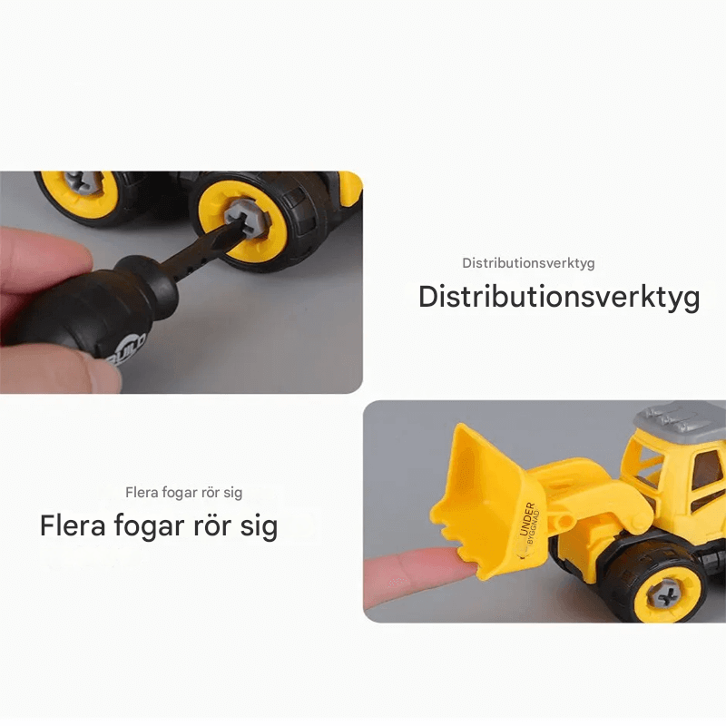 Palapeli-simulaatio Kaivinkone-lelu – Tee-se-itse Rakennettava Lelu lapsille