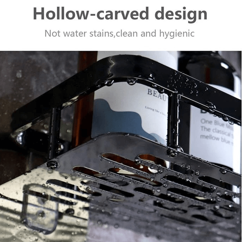 Seinään Asennettava Säilytyshylly - Ulosvedettävä Kulmahylly Kylpyhuoneeseen