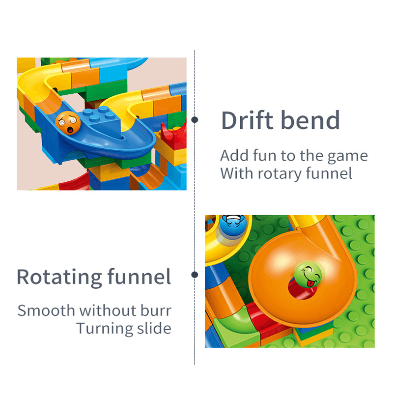 Marble Run -rakennuspalikat - Luova labyrintti, jossa on liukumäki ja pallorata lapsille - opettavainen leikki ongelmanratkaisuun ja mielikuvitukseen