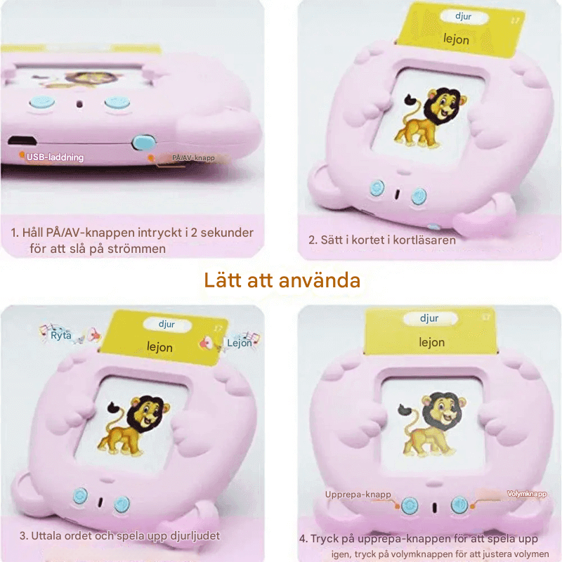 Puhuvat flashkortit – Kehitä lasten kuuloa, kieltä ja kognitiivisia taitoja