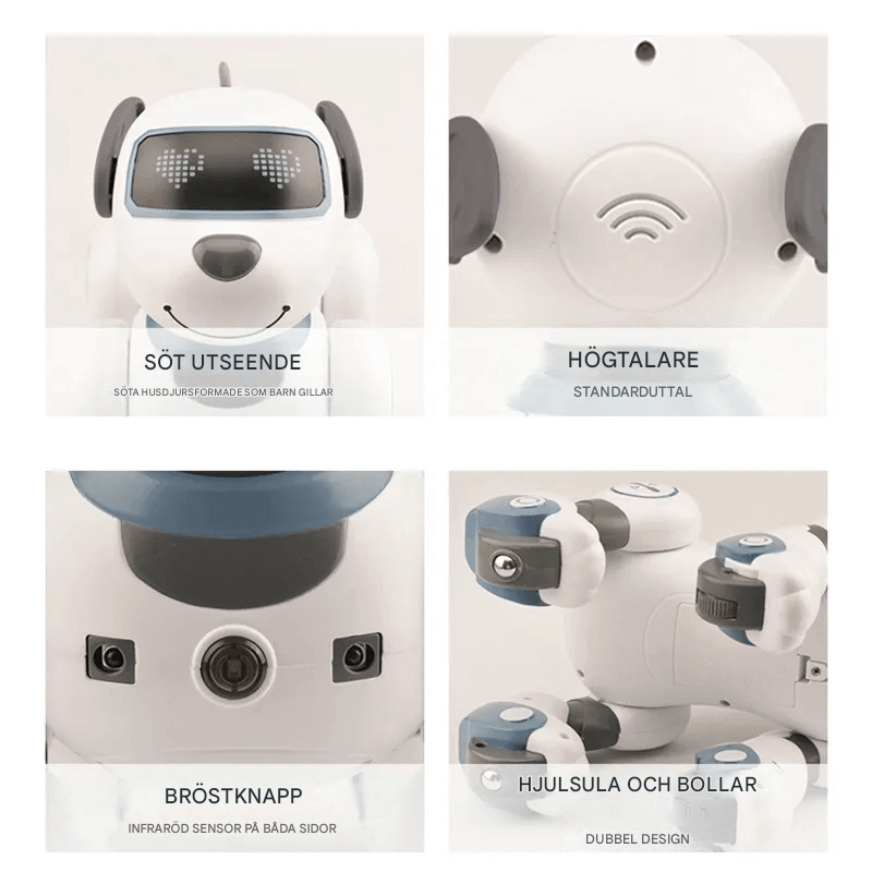 Älykäs robottikoira lapsille – elektroninen, tanssiva ja ohjelmoitava lelu