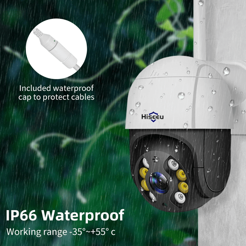 Smart WiFi Säkerhetskamera – Med Infraröd Nattvision, APP & AI