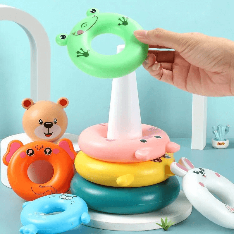 Stapelleksak Pyramidtorn for Babies – Develop Fine Motor Skills and Creative Play