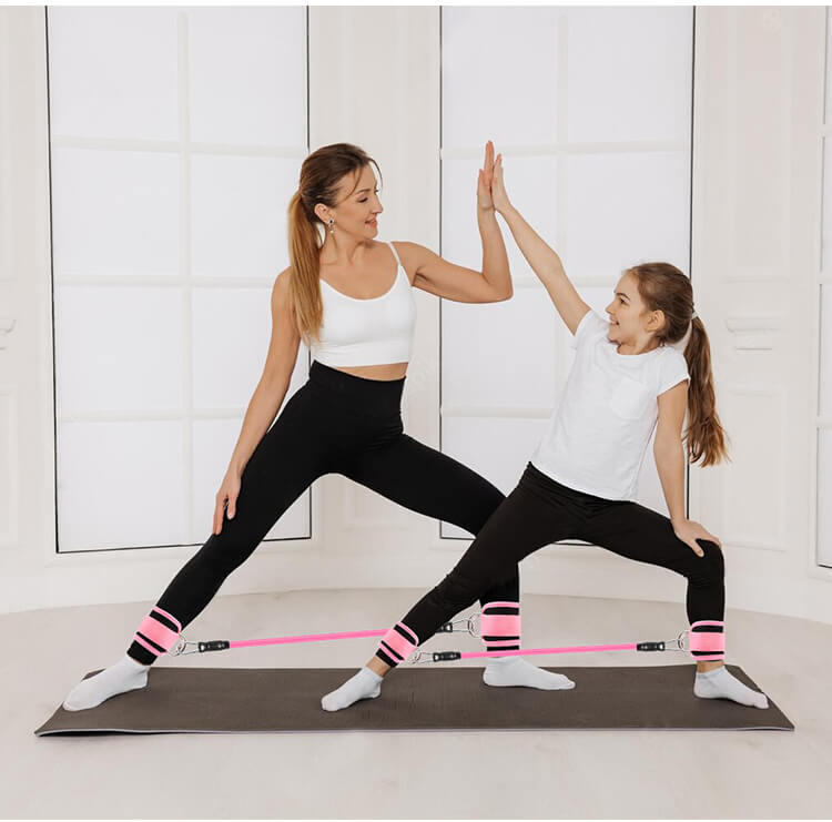 BootyFlex – Nilkkapohjainen vastuskuminauhasetti säädettävällä kuormituksella jalkoihin, lantioon ja kotitreeneihin