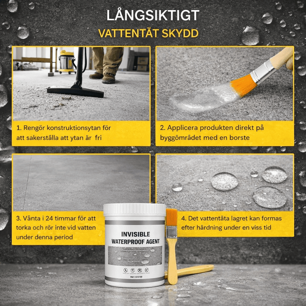 HydraCoat - Vedenpitävä pinnoite | Läpinäkyvä pinnoite vuotojen korjaamiseen