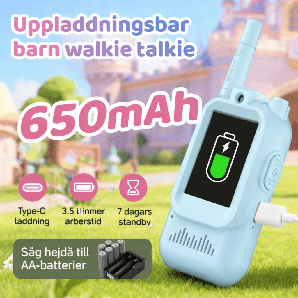 PlayTalk – Videokävelypuhelimet lapsille, 2 tuuman HD-näyttö, USB-C-lataus ja kaksisuuntainen viestintä