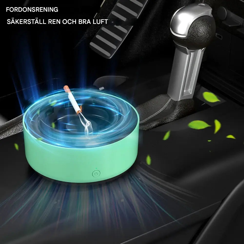 SmokeGuard - 2-in-1 tuhkakuppi ja ilmanpuhdistin | Auttaa parantamaan ilmanlaatua kodeissa ja toimistoissa.