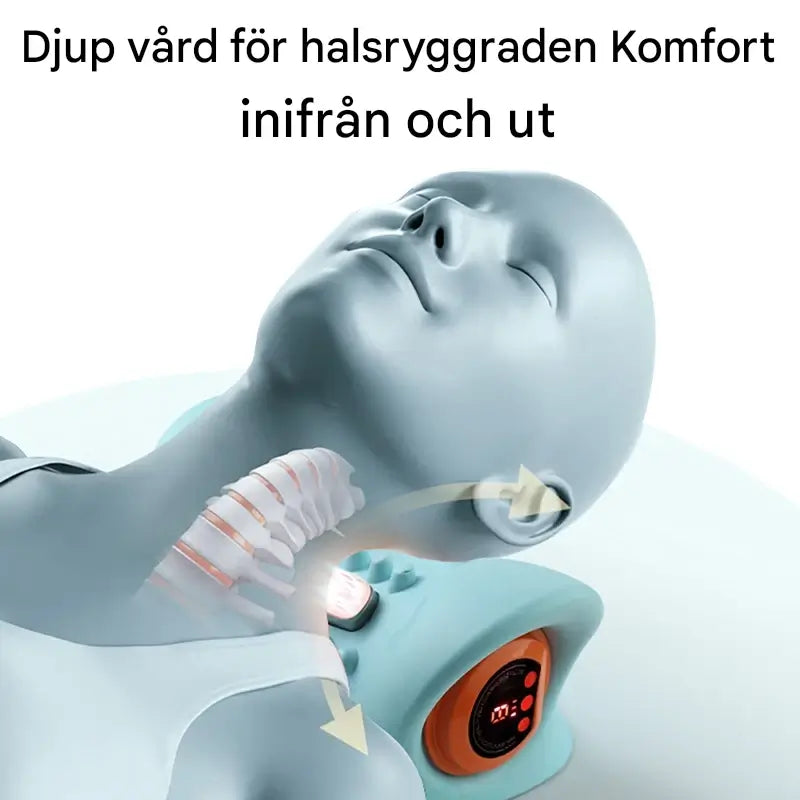 ThermaEase - sähköinen niskahierontatyyny, jossa on lämpö- ja EMS-teknologia