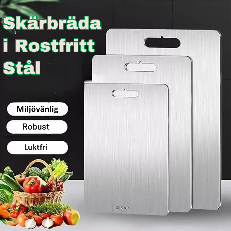 SteelPrep™ - Ruostumattomasta Teräksestä Valmistettu Leikkuulauta