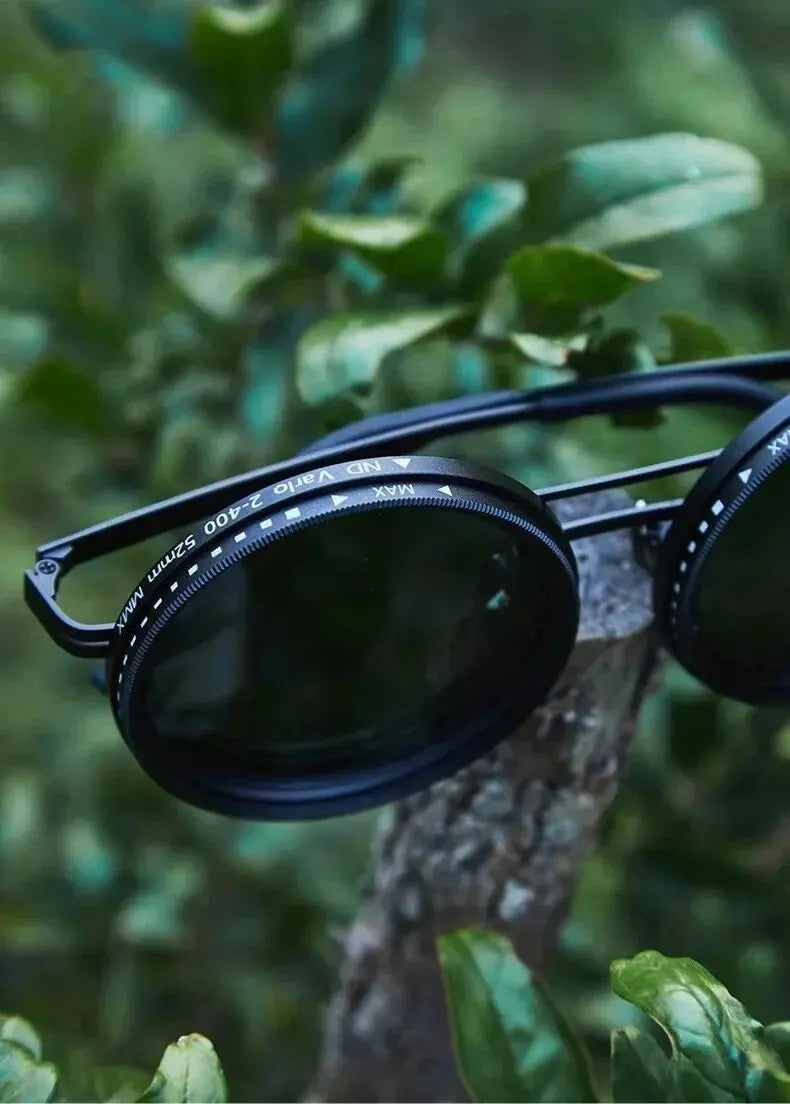 Solvyn - Säädettävät pyöreät aurinkolasit miehille ja naisille | Polarisoidut ND-suodattimilla ja retrotyyliin