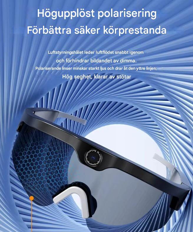 SmartSol - Aurinkolasit sisäänrakennetulla kameralla ja langattomilla kuulokkeilla | Kompakti ja toimiva aktiivisiin seikkailuihin