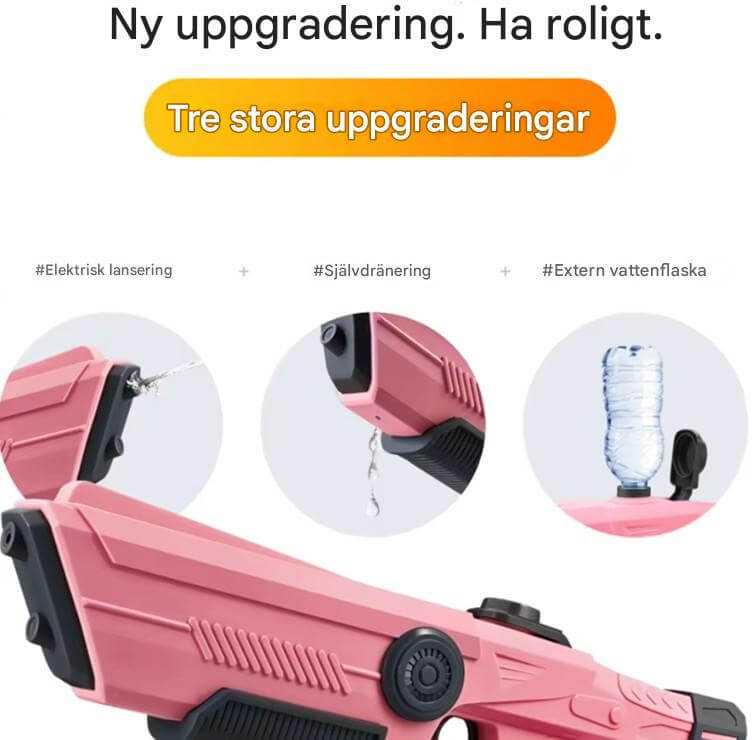 SplashForce - Automaattinen vesitykki leikkeihin ja kesäleikkeihin | Sähköteho, pitkä kantama ja paljon toimintaa