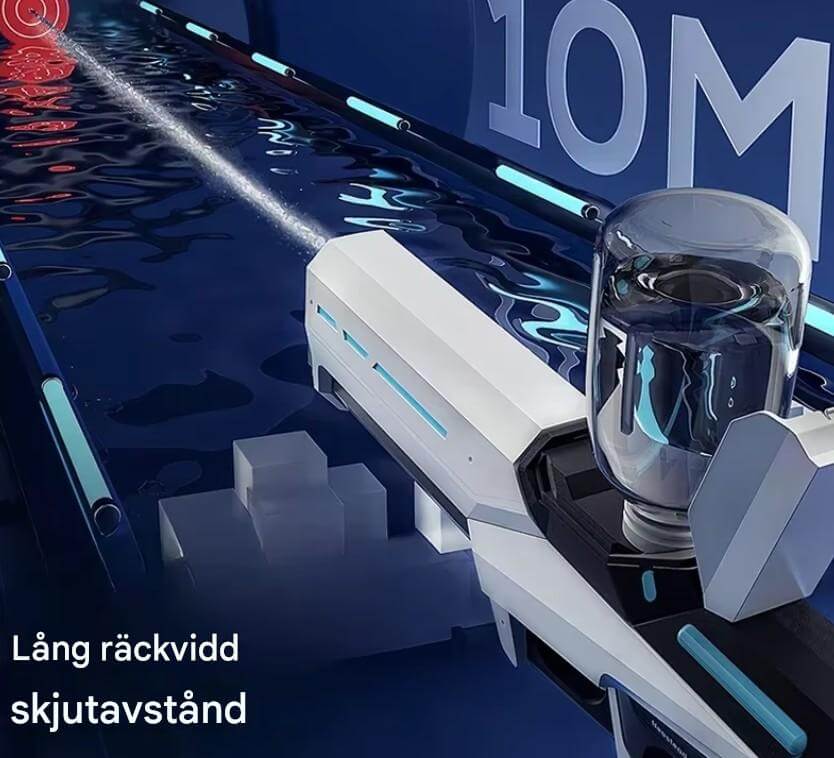 SplashForce - Automaattinen vesitykki leikkeihin ja kesäleikkeihin | Sähköteho, pitkä kantama ja paljon toimintaa