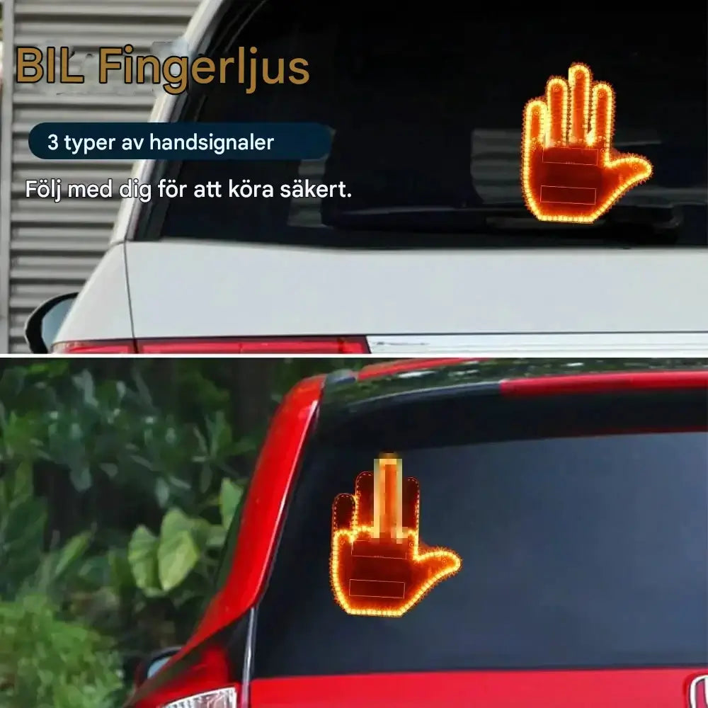 GlowHand - hauska käsilamppu autoon kaukosäätimellä | Näytä mielialasi liikenteessä loistavalla tavalla